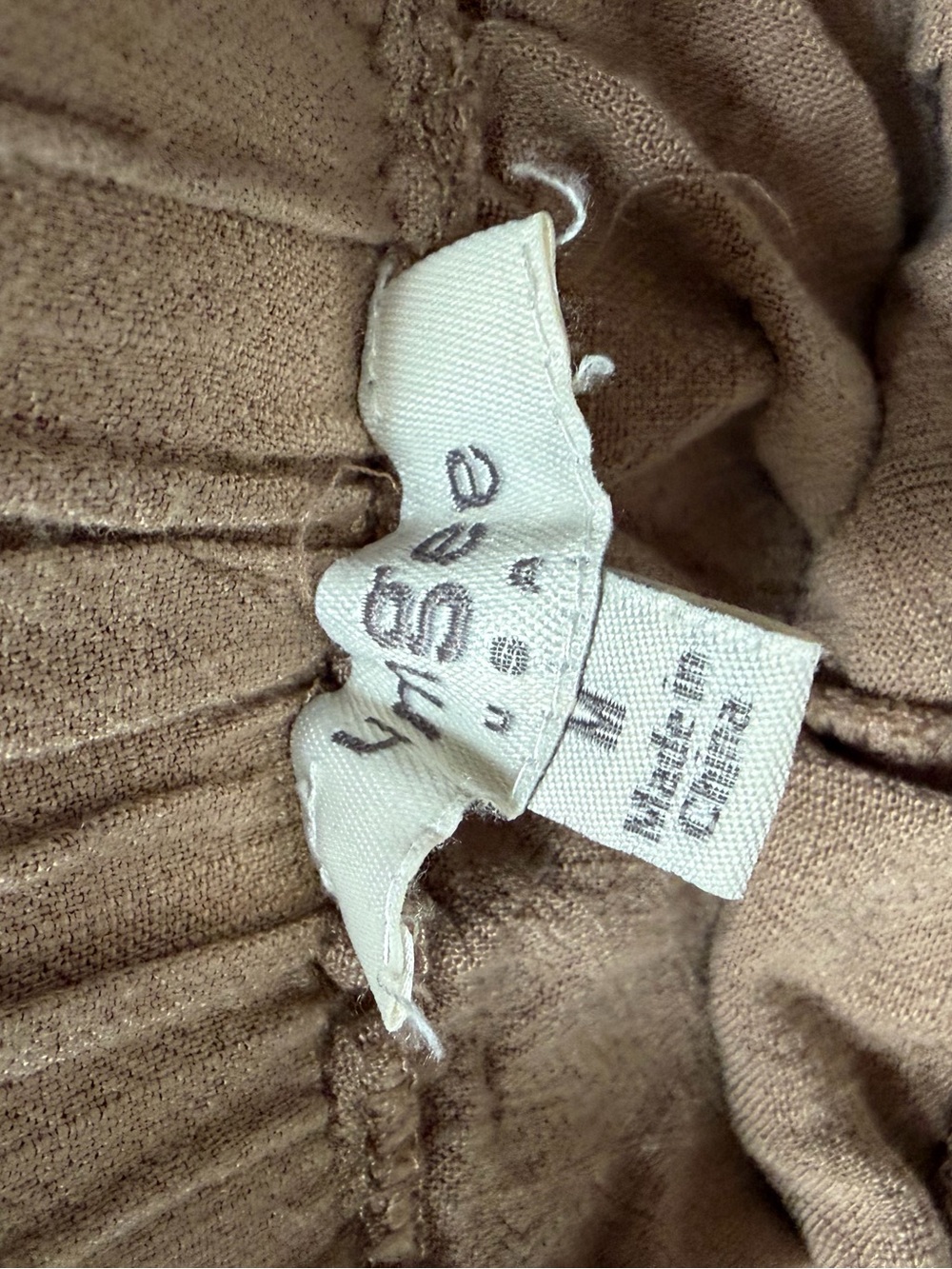 Boutique Umgee Linen Blend Cropped Frayed Wide Leg Boho Pants Khaki Taupe Size M - Picture 4 of 7